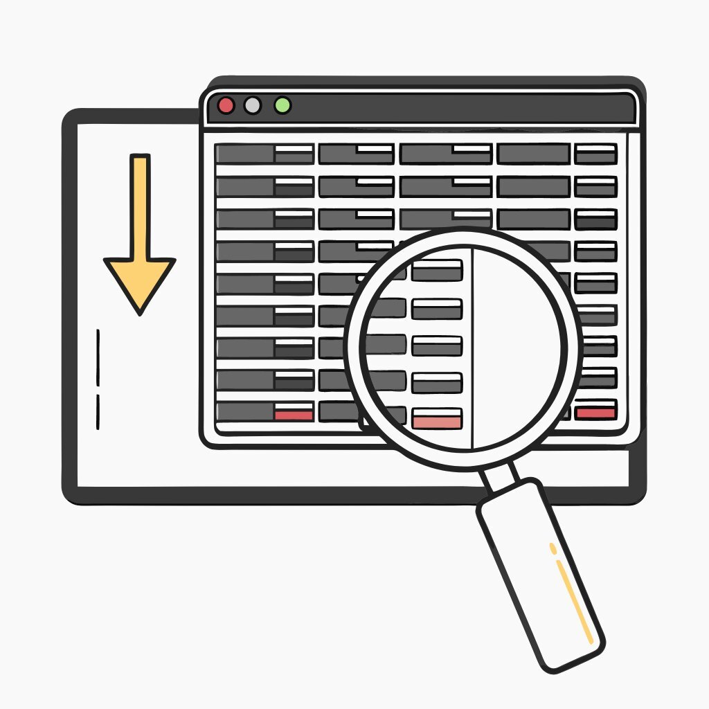 Data preview and download options